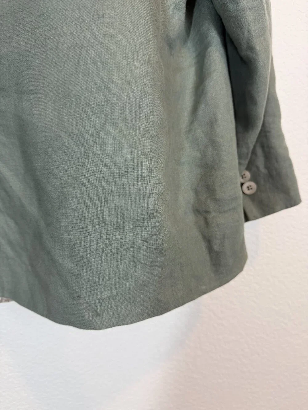 Lauren Ralph Lauren Linen Sport Coat Blazer Sage Green 50R Paisley Lined